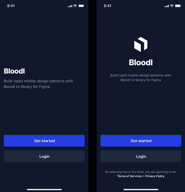 Two different versions of the same app