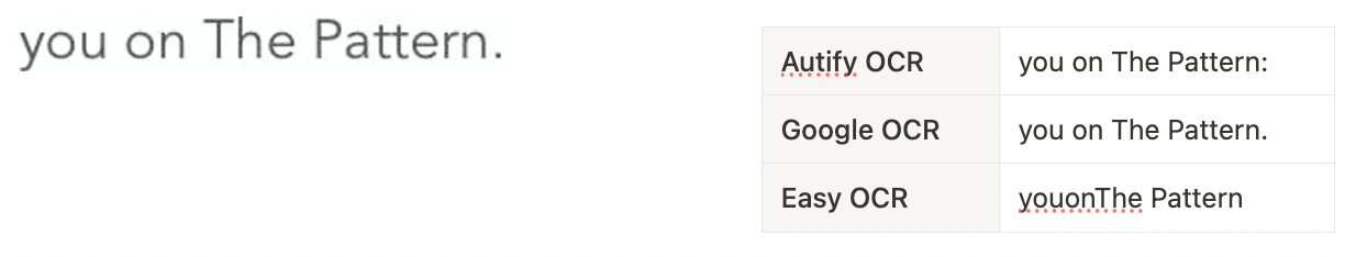 OCR Sample 5 - Autify OCR mistake