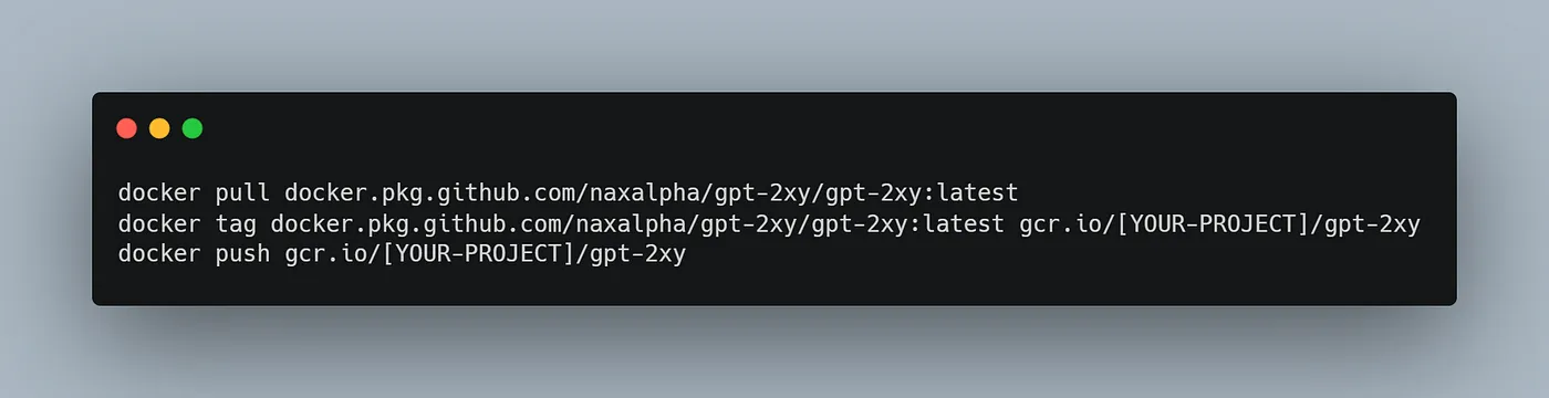 Prebuilt Docker Image Commands